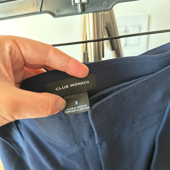 Club Moncao Izabelah Pants Navy Size 2 Worn Once Excellent Condition - Picture 4 of 5